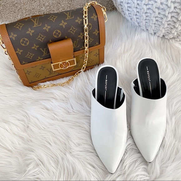 Report Shoes - SALE🤍ɴᴇᴡ ʀᴇᴘᴏʀᴛ ʙʀᴀɴᴅ ᴡʜɪᴛᴇ ʟᴇᴀᴛʜᴇʀ ᴍᴜʟᴇs